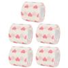 5 Pack Self Adherent Cohesive Wrap Bandages, Heart Printed First Aid Tape, Elastic Self Adhesive Tape, Athletic, Sports Wrap Tape, Bandage Wrap view 3