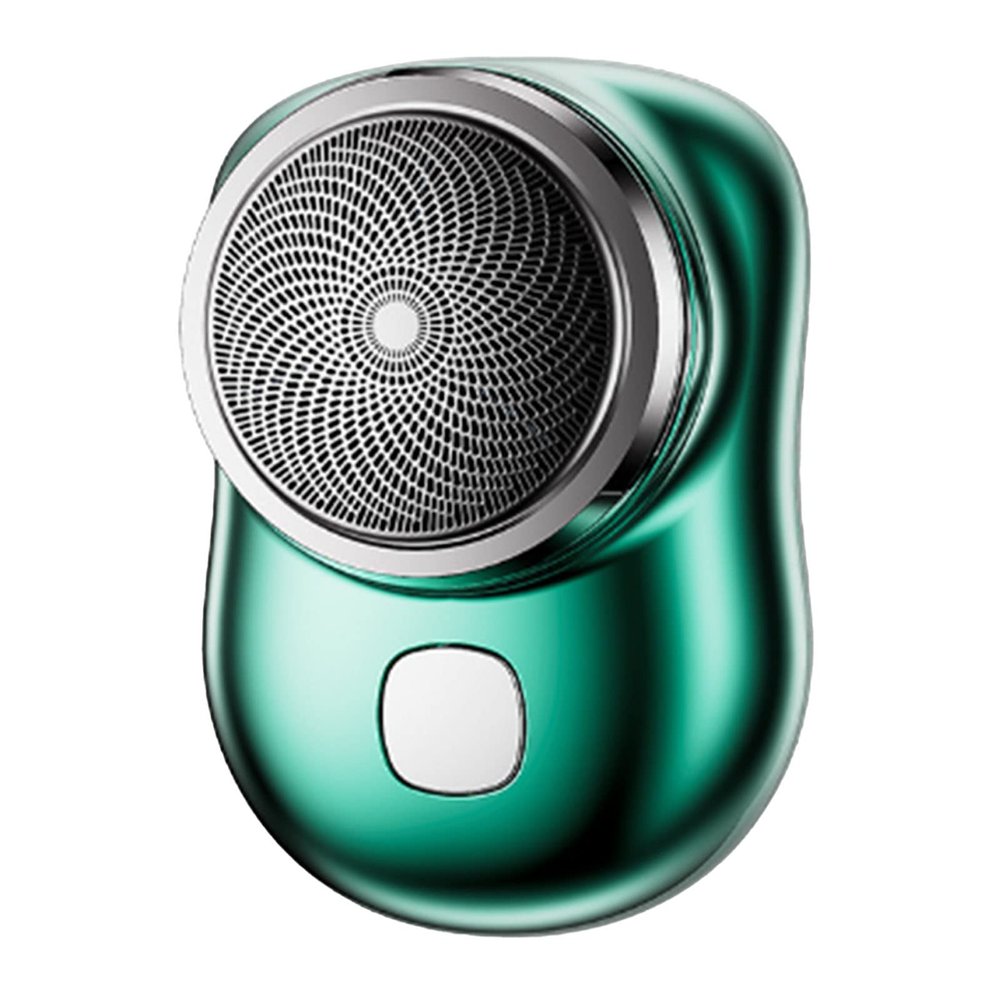 Cordless Rechargeable Beard Mustache Clipper, Men Beard Trimmer, Electric Body Trimmer, Portable Compact Beard Cutter, Mini Pocket Trimmer for Mens Gifts(Green)