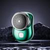 Cordless Rechargeable Beard Mustache Clipper, Men Beard Trimmer, Electric Body Trimmer, Portable Compact Beard Cutter, Mini Pocket Trimmer for Mens Gifts(Green) view 2