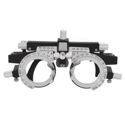 Hapivida Eye Optometry Frame, Alloy Lightweight Optical Trial Frame Adjustable PD for Visual Inspection in Optical Shops, Hospitals, Ophthalmology