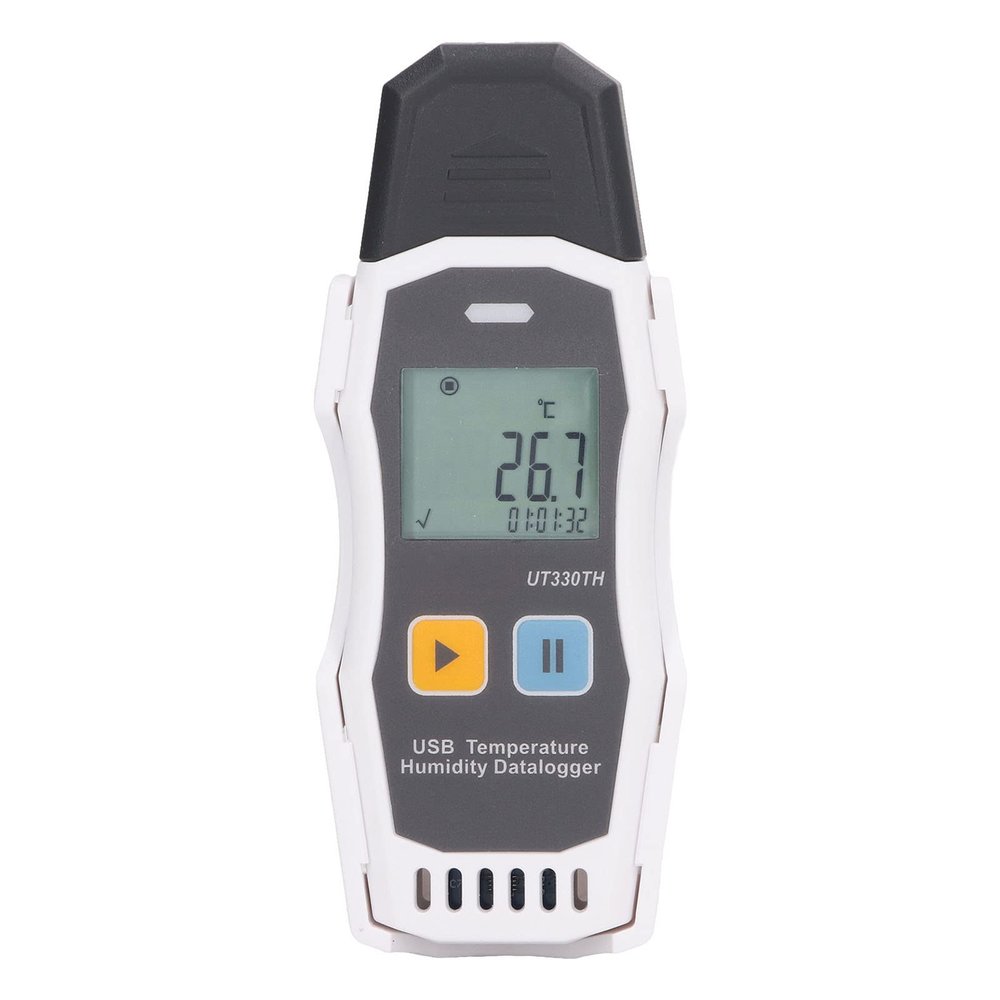 Fyearfly Humidity Temperature Meter, Digital Temperature Tester Humidity Meter Data Logger Sensor IP65 Waterproof for Home Office Weather Monitor
