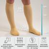 360 RELIEF 1 Pair Compression Socks for Women & Men - 15-20 mmHg Travel Flight Socks  Graduated Support - Ideal for Running, Cycling & during Maternity -3XL, Black with Laundry Bag view 2