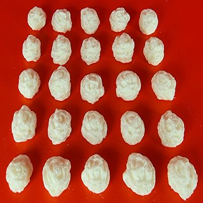 25 x Edible 3D 12mm High Detail Small Roses flowers, icing toppers, cake cupcakes decorations T004 (Ice White)