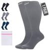 360 RELIEF 1 Pair Compression Socks for Women & Men - 15-20 mmHg Travel Flight Socks  Graduated Support - Ideal for Running, Cycling & during Maternity -3XL, Grey with Laundry Bag view 1