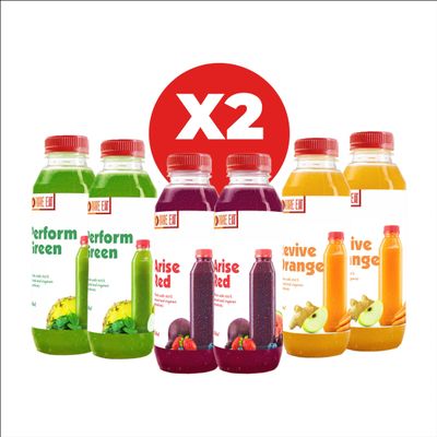Arise Red| Perform Green| Revive Orange Natural Organic Juice| Pack Of 12