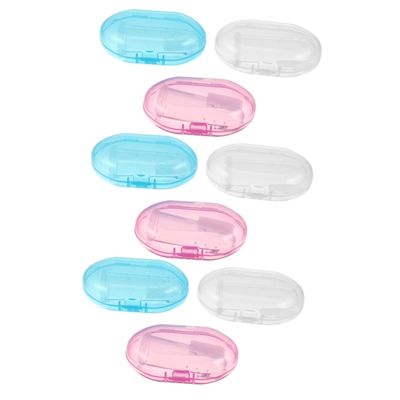 Healeved 9pcs Finger Toothbrush for Boys and Girls Boy Girl Training Teething Brush Safe Silicone Material for Milk Teeth Cleaning at Home Travel