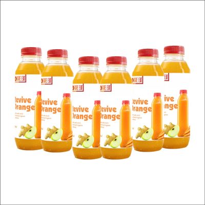 Revive Orange Natural Juice| Made With Organic Ingredients| Pack Of 6