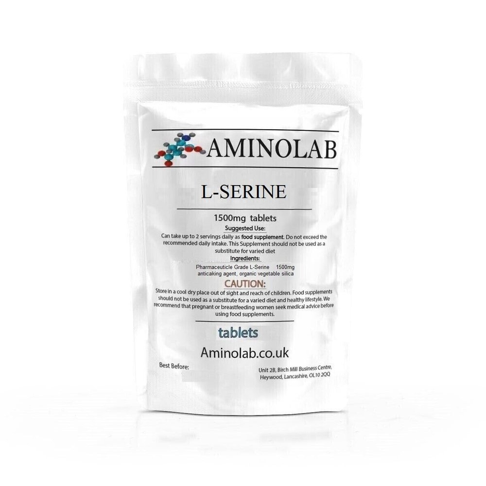 Aminolab - L- Serine 1500mg 365 Tablets