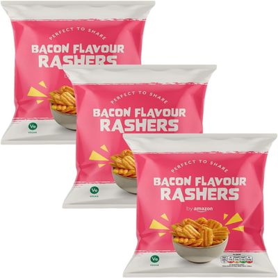 by Amazon Bacon Rashers Snacks, 150g (Pack of 3)