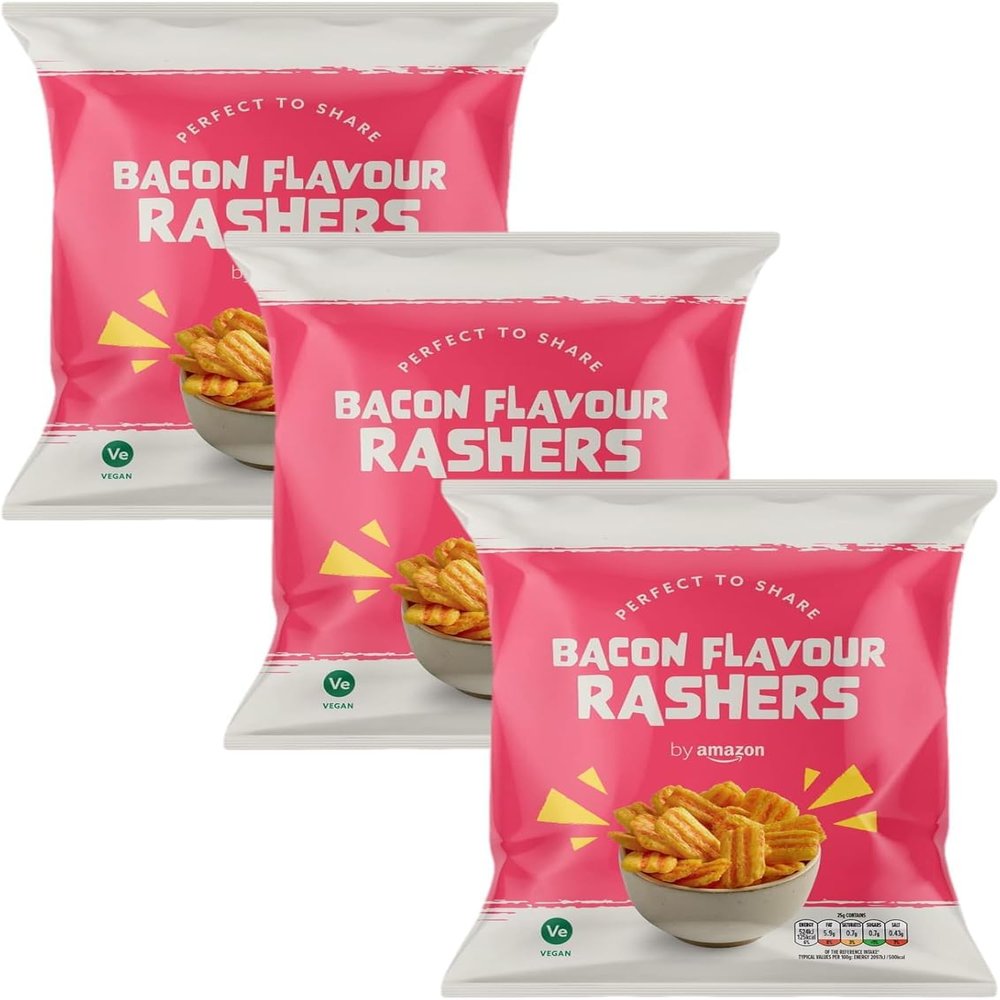 by Amazon Bacon Rashers Snacks, 150g (Pack of 3)