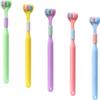 5pcs Three-Sided Soft Hair Tooth Toothbrush,3 Sided V Shaped Toothbrushes for Adult Soft Bristles Deeply and Thoroughly to Clean Teeth and Gums