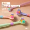 5pcs Three-Sided Soft Hair Tooth Toothbrush,3 Sided V Shaped Toothbrushes for Adult Soft Bristles Deeply and Thoroughly to Clean Teeth and Gums view 3