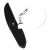 minkissy Portable Foldable Comb for Men with Fine Tooth and Keychain Oval Mirror for Travel and Beard Grooming view 1