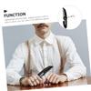 minkissy Portable Foldable Comb for Men with Fine Tooth and Keychain Oval Mirror for Travel and Beard Grooming view 2