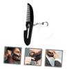 minkissy Portable Foldable Comb for Men with Fine Tooth and Keychain Oval Mirror for Travel and Beard Grooming view 3