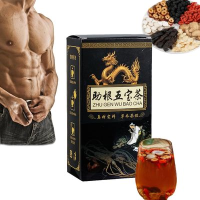 Ginseng Five Treasures Tea Kidney Tea Chinese Men's Kidney Tea Men's Yuan Qi Five Treasures Tea Liver and Kidney Tea