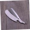 minkissy Beard Combs for Men Mustache Hair Comb Stylish Folding Beard Comb view 2
