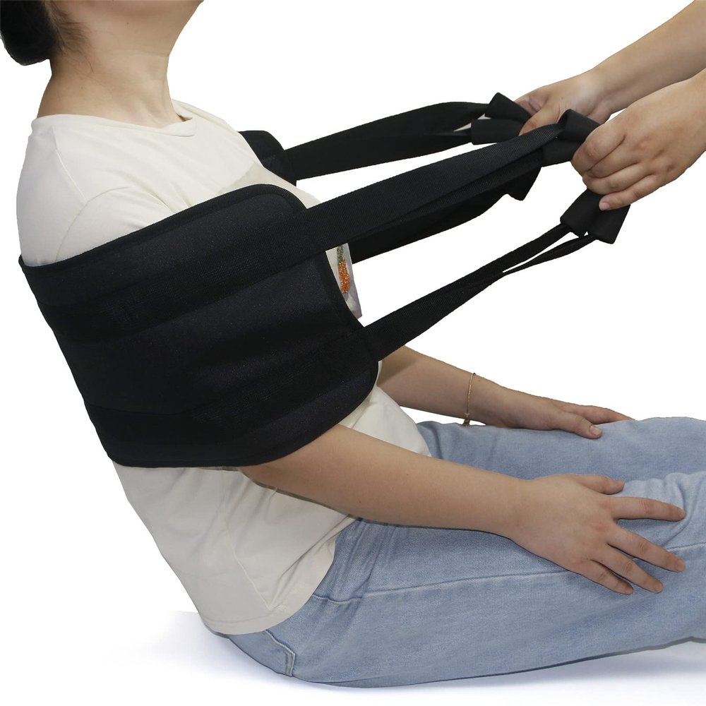 31.5 Inch Bed Transfer Belts Nursing Transfer Sling,Transfer Sling with Padded Handles,for Seniors Elderly Injured, Safely Mobility Belt for Patient Care