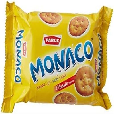 Parle Biscuits, Chocolates & Juices - Combination of Taste - Crispy & Crunchy Tea Time Snack & Drinks - Anytime & Anywhere Treat - Delicious Cracker Snacks for Kids (Monaco Biscuits 253 G_P1)