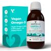 Vegetology Vegan Omega 3 Liquid, from Microalgae, 800mg of EPA DHA, with Vitamin D3, Supports Heart, Brain and Eye Health, Natural Fish Oil Alternative, UK Made, Unflavoured view 1