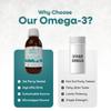Vegetology Vegan Omega 3 Liquid, from Microalgae, 800mg of EPA DHA, with Vitamin D3, Supports Heart, Brain and Eye Health, Natural Fish Oil Alternative, UK Made, Unflavoured view 3