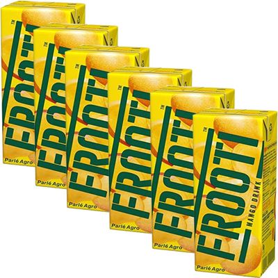 Parle Biscuits, Chocolates & Juices - Combination of Taste - Crispy & Crunchy Tea Time Snack & Drinks - Anytime & Anywhere Treat - Delicious Cracker Snacks for Kids (Mango Frooti 200ml_P6)