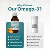 Vegetology Vegan Omega 3 Liquid, from Microalgae, 800mg of EPA DHA, with Vitamin D3, Supports Heart, Brain, and Eye Health, Natural Fish Oil Alternative, UK Made, Mild Orange Flavoured view 3