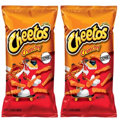 American Crunchy 8oz Cheese Flavour - 2 x 226g - US Import Corn Chips