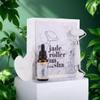 100% Real Crystal Jade Stone Roller and Gua Sha Set with Vitamin C Serum | Great for Eye Puffiness Treatment, Skin Tightening, Anti Aging, Rejuvenate Face & Neck | Great Gift for Women & Men (Crystal) view 1