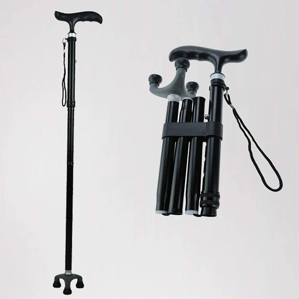 2 Pieces Anti Slip Quad Rubber Replacement Tip Base For Elderly Cane Walking Stick Crutches 7/8 Inches Present