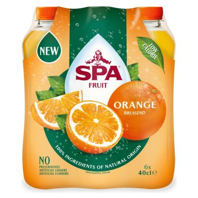Spa - Fruit Sparkling Orange - 6X 400ml