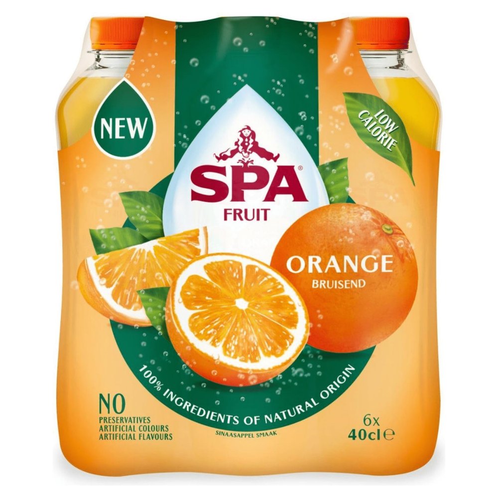 Spa - Fruit Sparkling Orange - 6X 400ml
