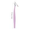 Lightweight Make Up Fine Tip Eyelash Extension Tool, Eyelash Extension Tweezers, Professional Stainless Steel Precise Bent Lash Tweezers for Fanning, Ergonomic Precise Lash Tweezers for Separating view 2