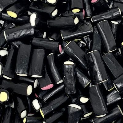 Liquorice Cream Rock 700g Re-Sealable Pouch by The Gourmet Sweet Company