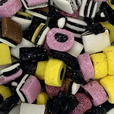Liquorice Allsorts 700g Re-Sealable Pouch by The Gourmet Sweet Company