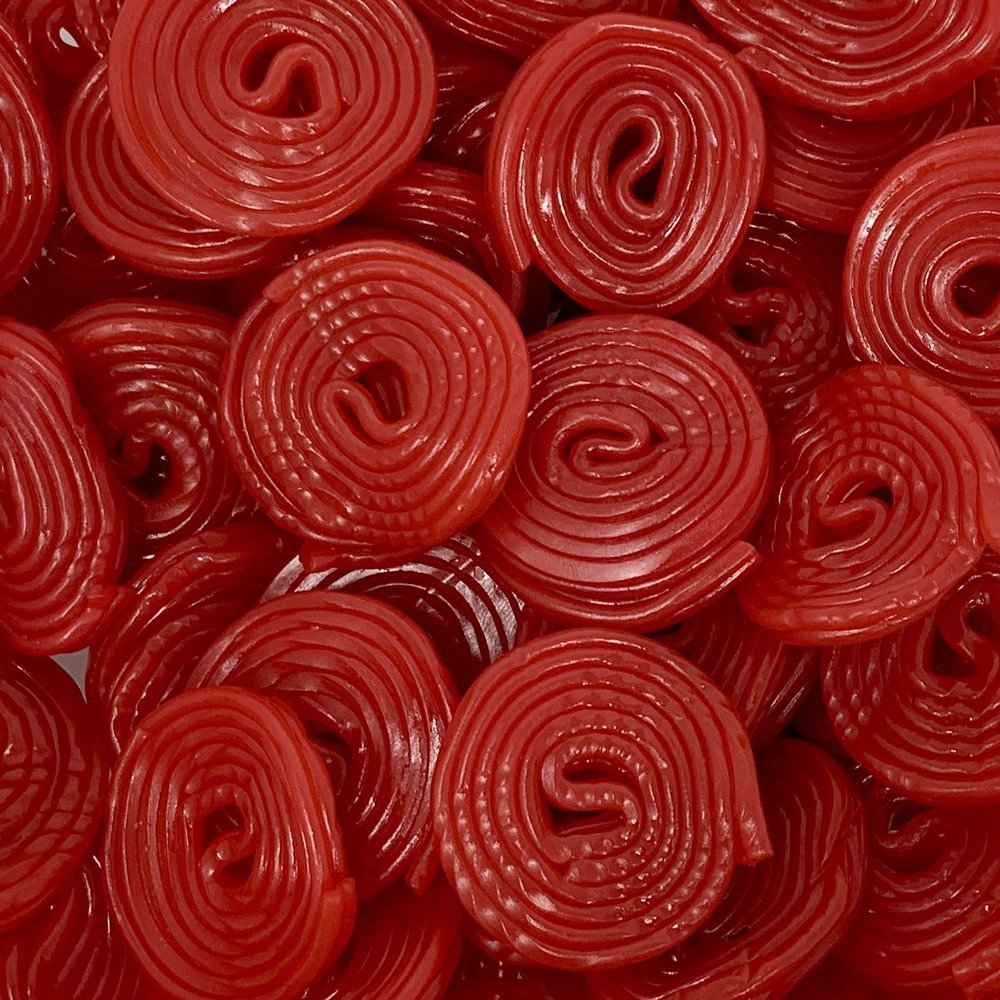 Cherry Wheels 700g Re-Sealable Pouch by The Gourmet Sweet Company
