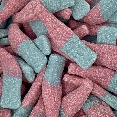 Giant Fizzy Bubblegum Bottles 700g Re-Sealable Pouch by The Gourmet Sweet Company