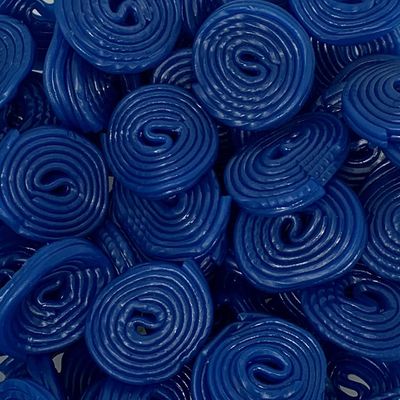 Raspberry Wheels 700g Re-Sealable Pouch by The Gourmet Sweet Company