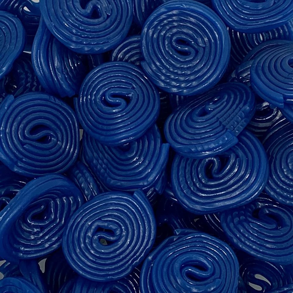 Raspberry Wheels 700g Re-Sealable Pouch by The Gourmet Sweet Company