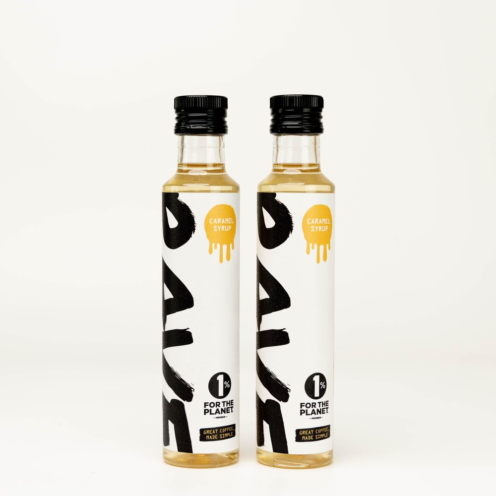 Rave Coffee Syrup Twin Pack - 2 x 250ml - Caramel Flavour