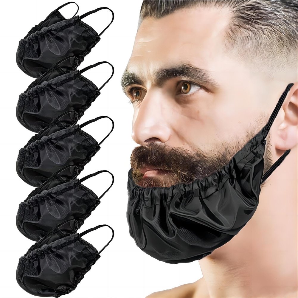 5-Piece Men's Beard Bandana - Men's Oil Resistant, Shaving Apron - Protect and Keep Beard Clean