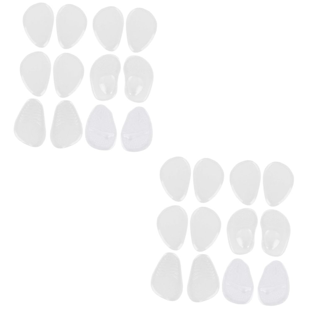 Healeved 12pairs Forefoot Pad for High-Heeled Shoes Thicken Foot Pads Non-Slip Cushion Insoles for Women Comfortable Walking Support