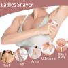 Electric Lady Shaver for Women,Rechargeable Electric Razor,Cordless Hair Remover Bikini Trimmer for Women Legs Underarms Pubic Hair view 2