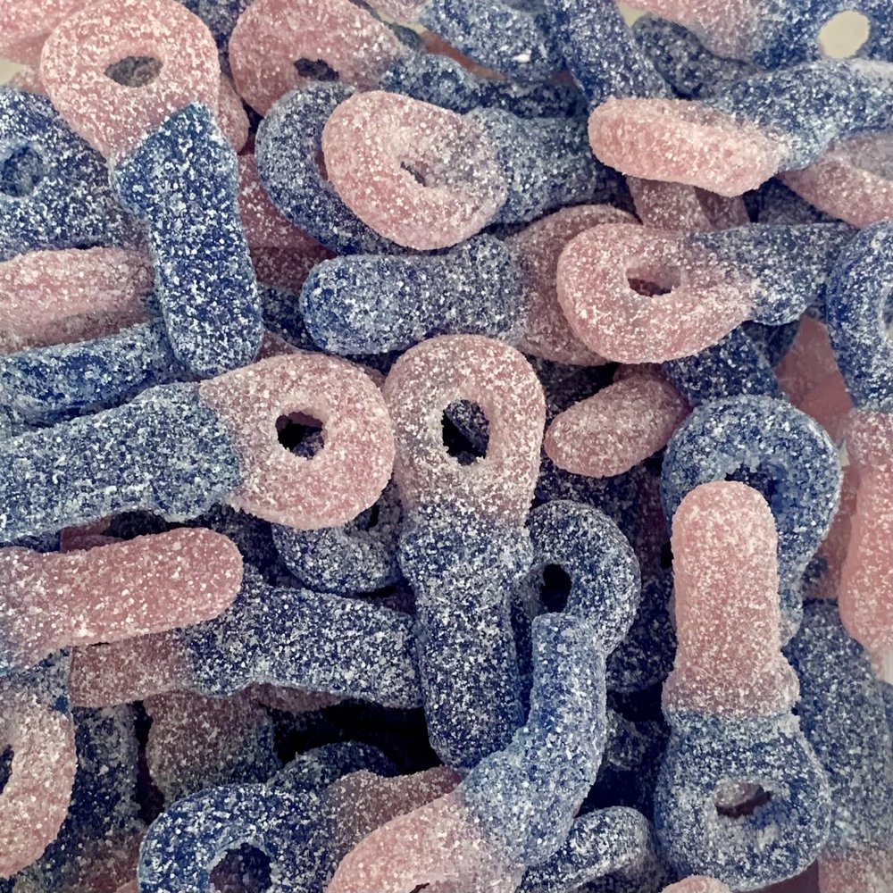 Fizzy Bubblegum Dummies 700g Re-Sealable Pouch by The Gourmet Sweet Company