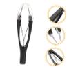 minkissy 4pcs Automatic Retractable Eyebrow Tweezers Eyebrow Hair Remover Precision Slanted Tweezers Modern Design Random Color view 3