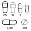 Pack of 500 - Size 000 - Gelatin Capsules Caps - Separated Capsule Halves - Transparent Beef Empty Capsules - No Prior Opening Required (500) view 4