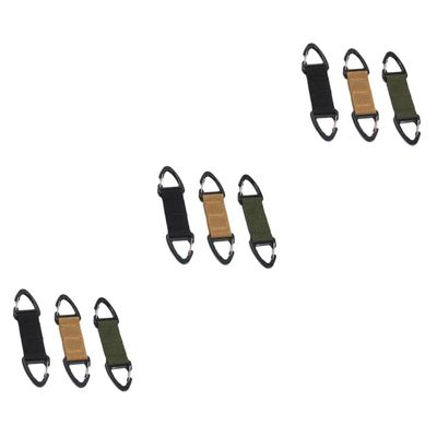 Healeved 9pcs Hook Slip Nylon Ear Hook Strap Buckle for Suitable for Backpack Buckles for Outdoor Activities