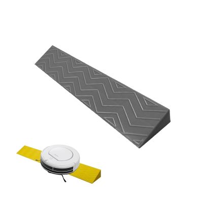 Portable Indoor Sweeping Robot Doorways Threshold Ramp, 1-4cm Height PVC Wheelchairs Ramps, Non-slip Plastic for Bike Scooter Luggage Electric Vehicles, 5 Colors ( Color : Gr , Size : 50x8x2cm )