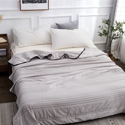 Silk Cooling Blanket - Spring Summer Ultra Cold Breathable Blankets - Lightweight Cool Ice Comforters Blanket Without Pillow and Case - Cooling Blanket for Night Sweats for /140 ( Color : Grey , Size