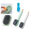 Household Soft Bristle Cleaning Brush - Push-to-Clean Long Handle Brush - 2022 New Multifunctional Shoes Brush with Liquid Box - Automatic Liquid Adding Cleaning Brush - Laundry Stain Brush for /196 ( view 1